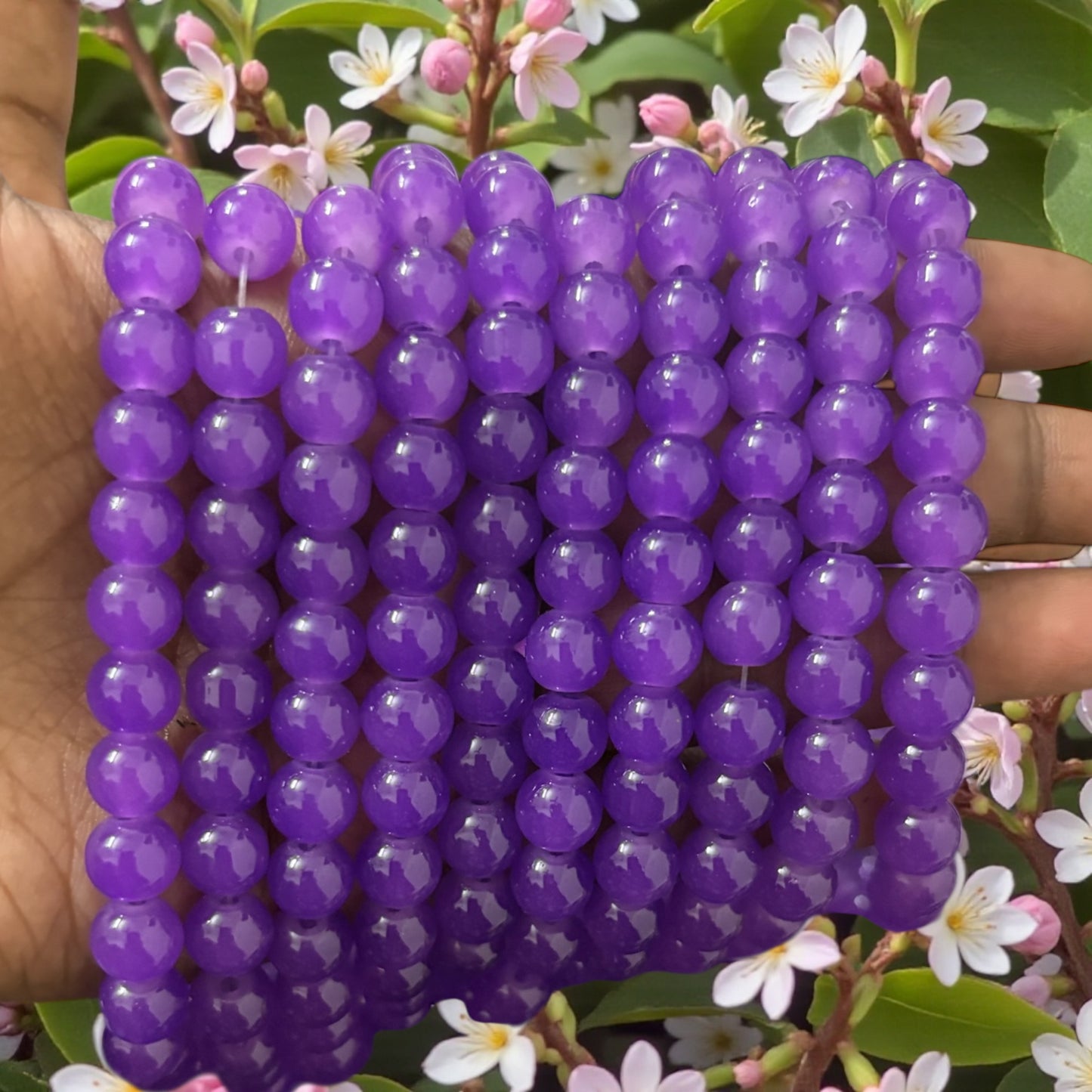 Jelly Beads 8mm - Violet