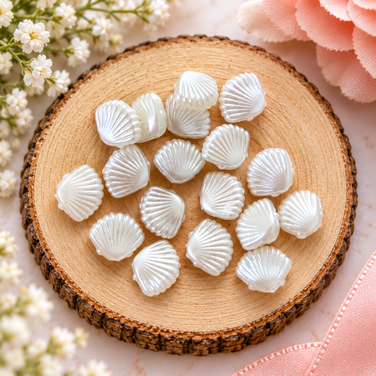 Acrylic Shell Beads (Pack of 10gms)