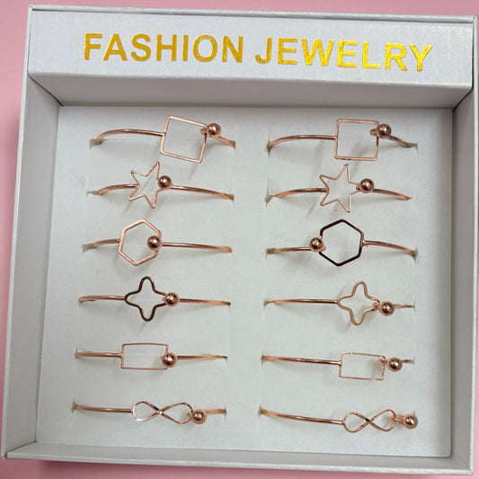Kids Korean Fancy Bracelet Type 2 - (Pack of 12 Pcs)