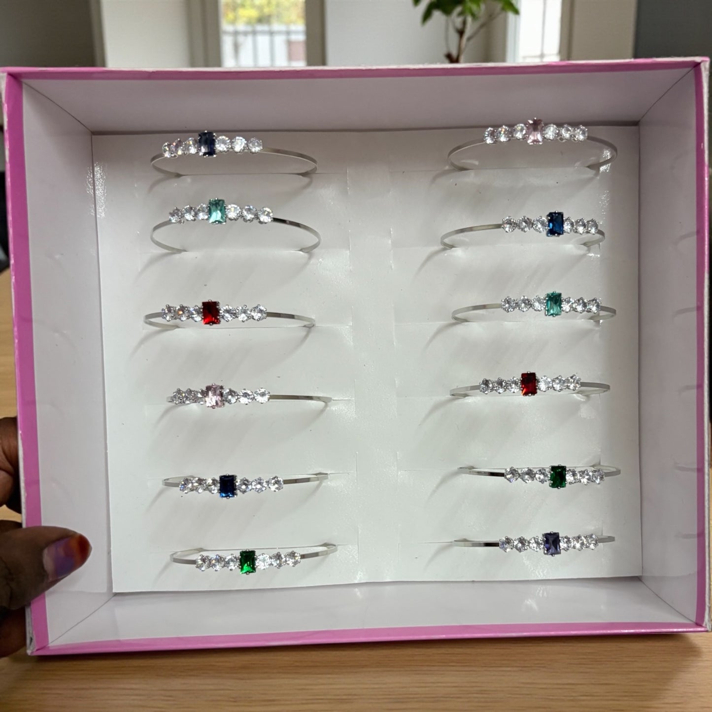 Kids Korean Stone Fancy Bracelet - (Pack of 12 Pcs)