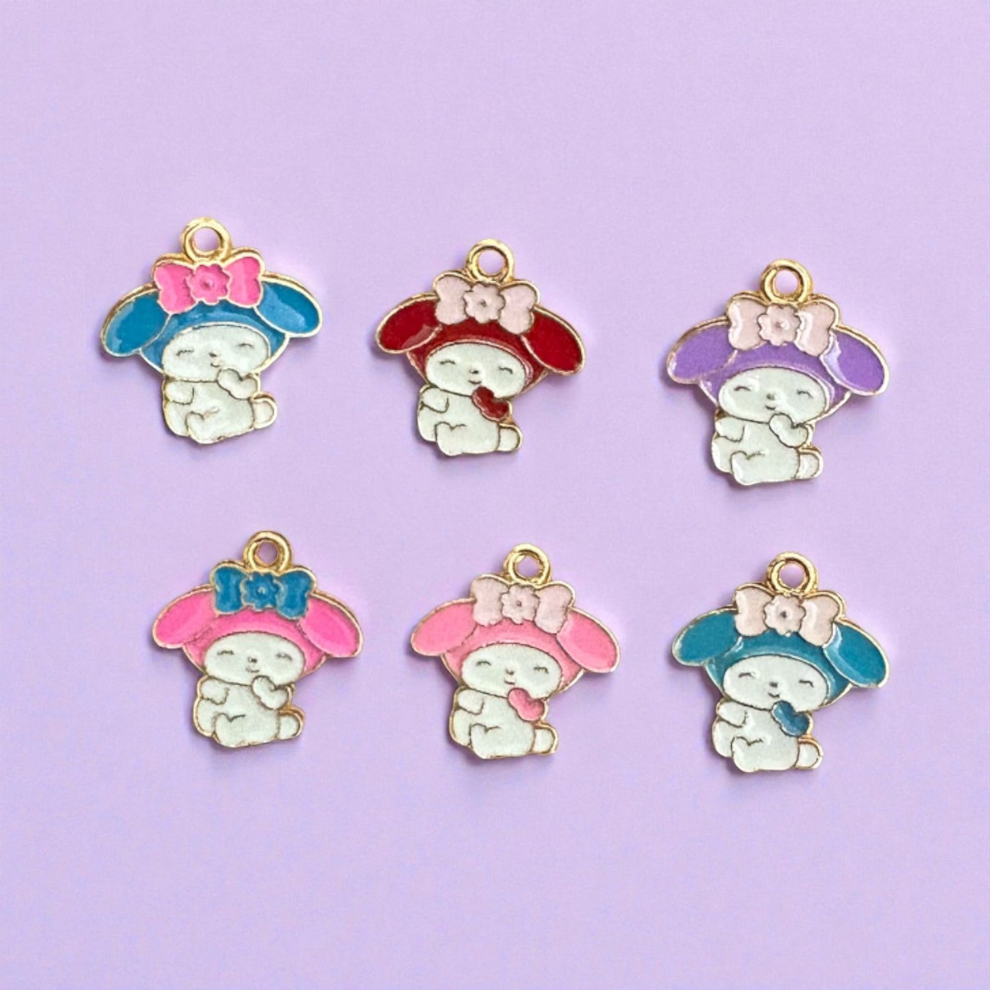 Multicolor Sitting Baby Charms (Mixed Pack of 10pcs)