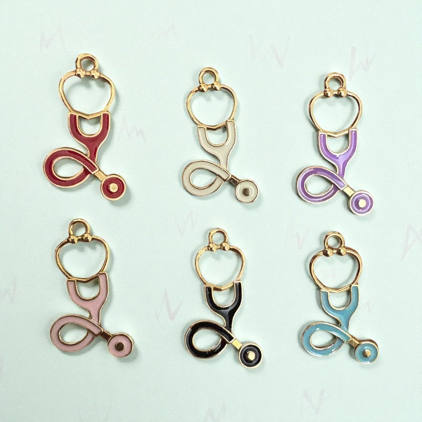 Stethoscope Enamel Charm