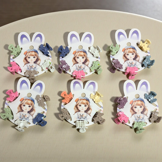 Couple Butterfly Kids Korean Hair Claw Clips (6 Set) - Pack of 30 Pcs