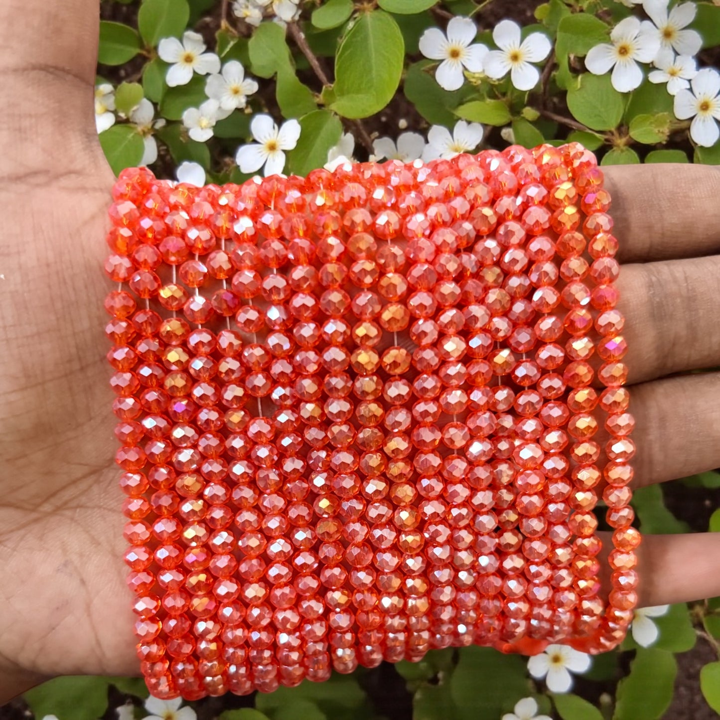 Crystal Beads 4mm - Orange