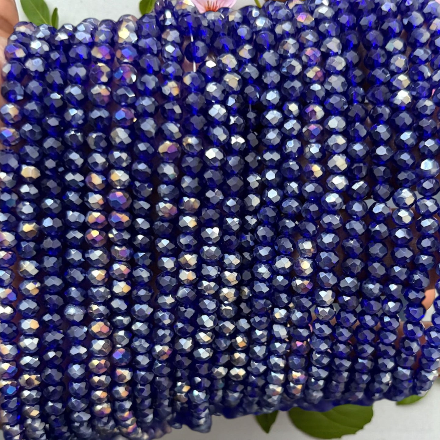 Crystal Beads 4mm - Dark Blue