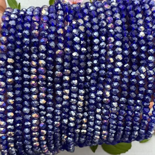Crystal Beads 4mm - Dark Blue