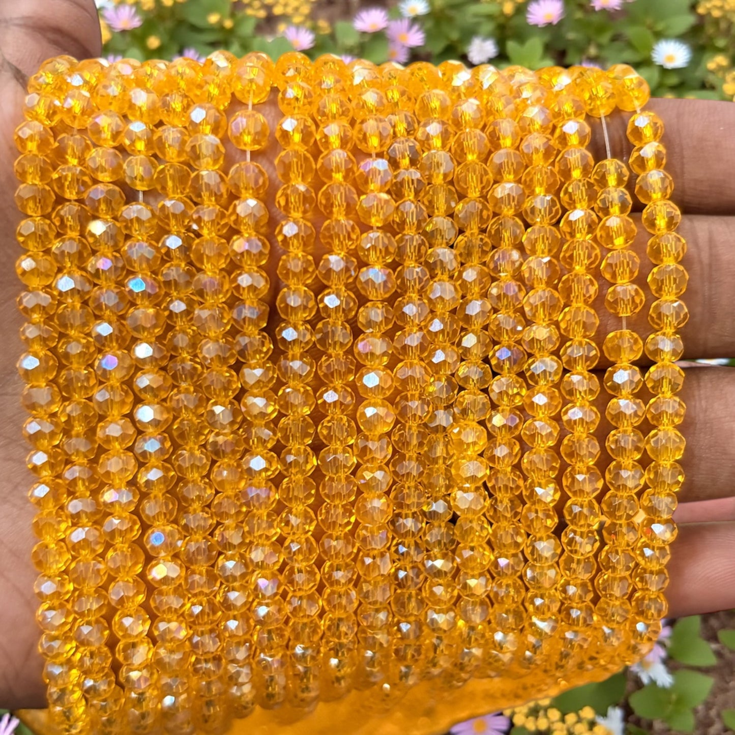 Crystal Beads 4mm - Yellow