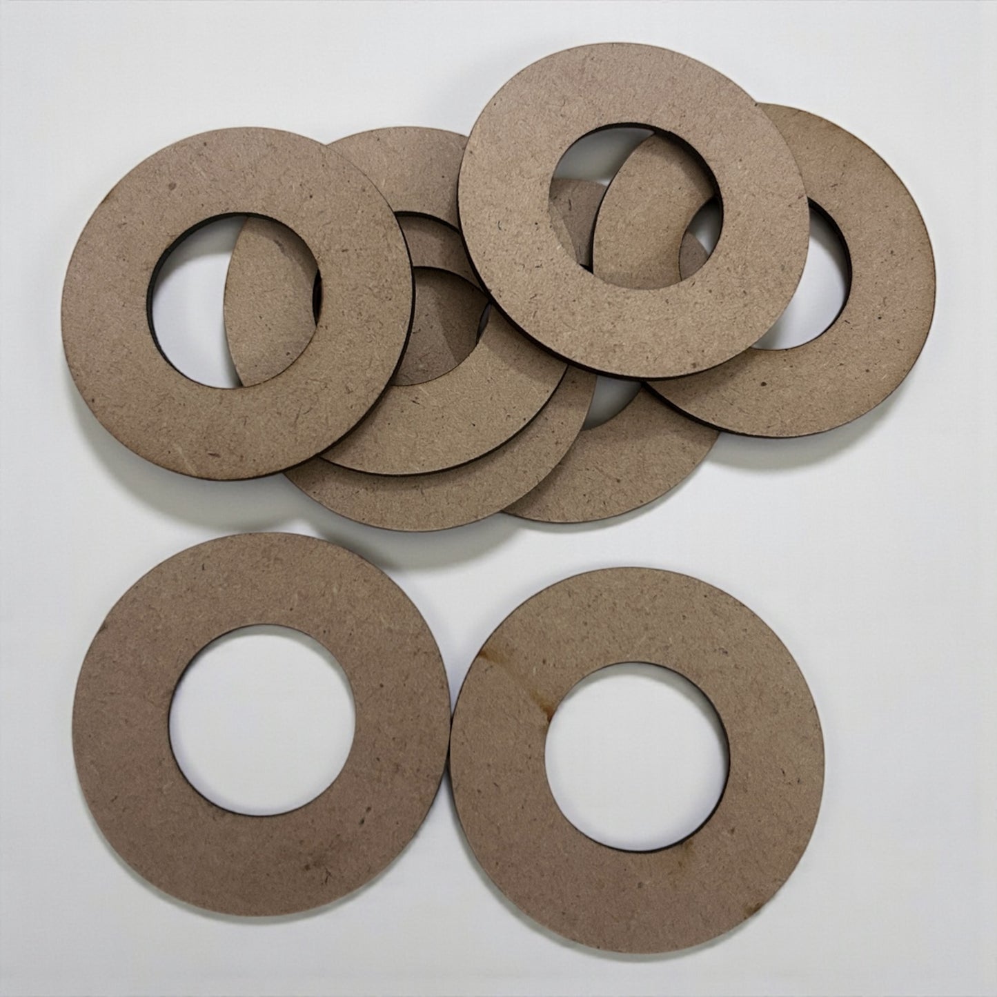 MDF Base 2 inch Round with Hole (Pack of 5pcs)