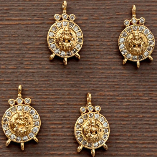 Luxury Round Lakshmi AD Stone Pendant - 1 Pc