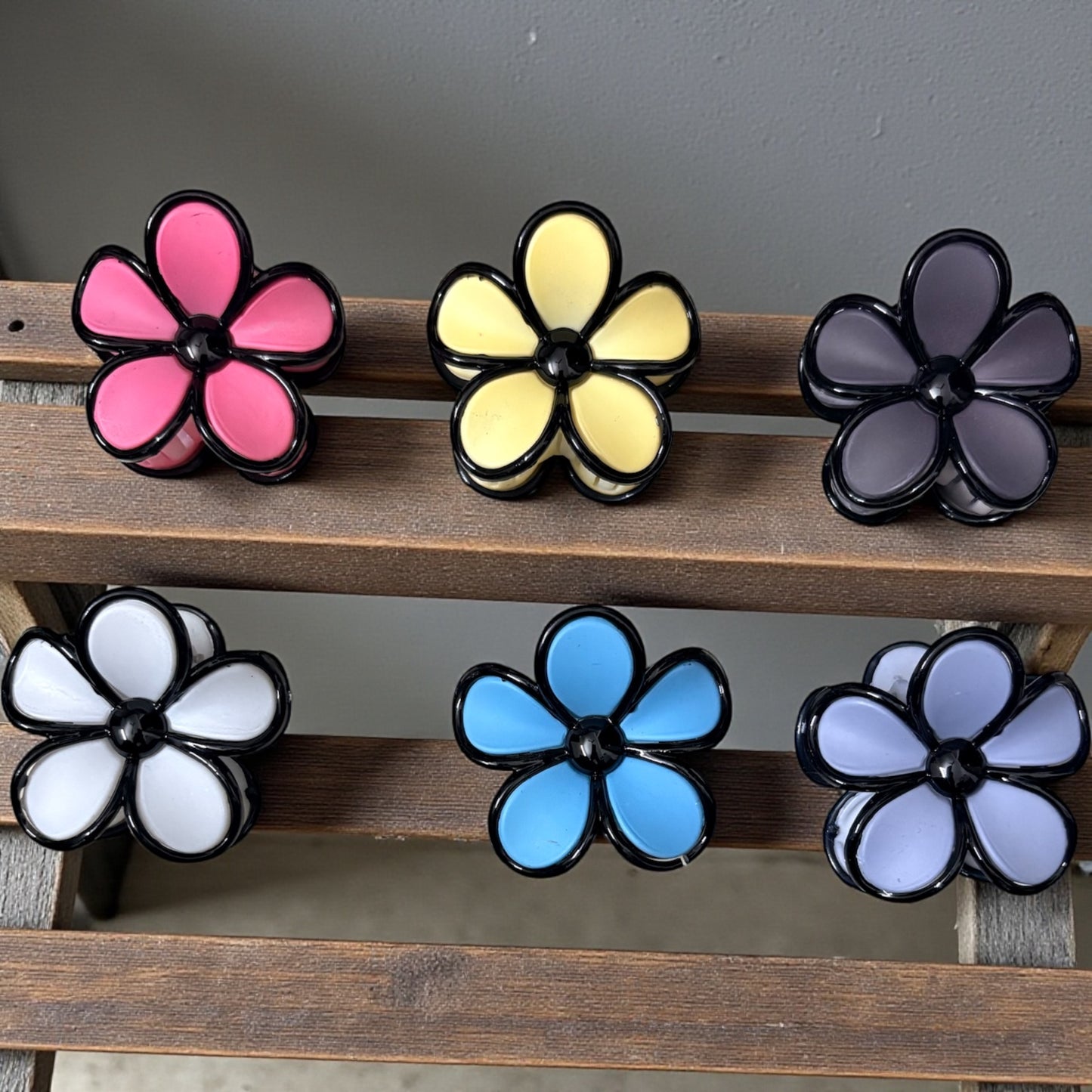 Multicolor Cherry Korean Hair Clips (Big) 6 Pcs - JHKC100118