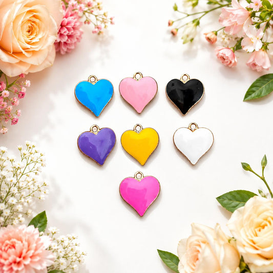Solid Metal Heart Charm