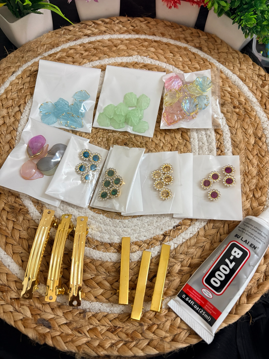 Acrylic Hair Clips Kit