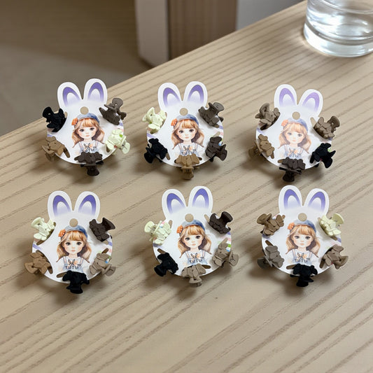 Couple Butterfly Kids Korean Hair Claw Clips (6 Set) - Pack of 30 Pcs - JHKC100138