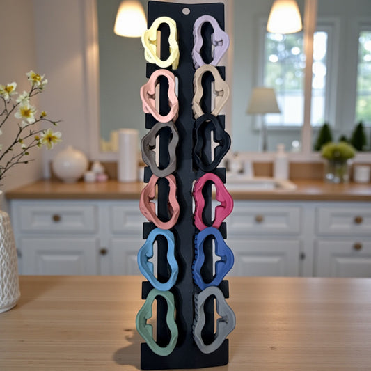 Matte Curve Korean Hair Claw Clips (Medium) - Pack of 12 Pcs JHKC100153