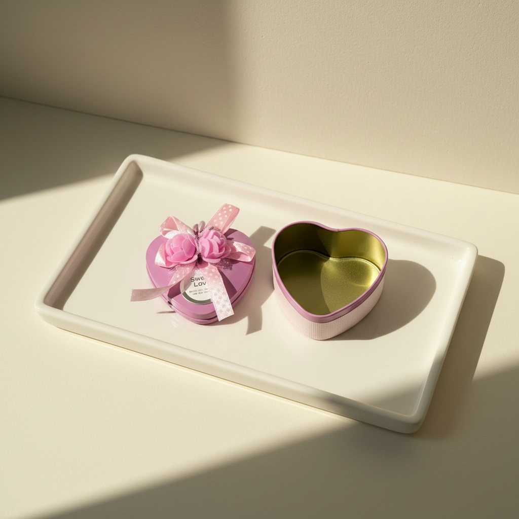 Pretty Baby Pink Heart Shaped Gift Box