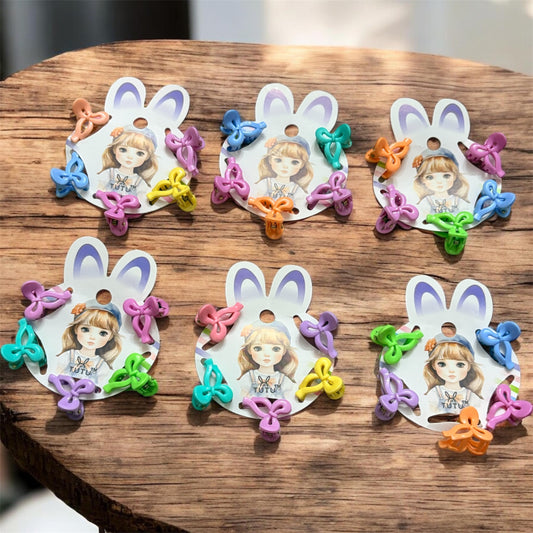 Multicolor Bow Korean Hairclips - Pack of 30Pcs JHKC100289