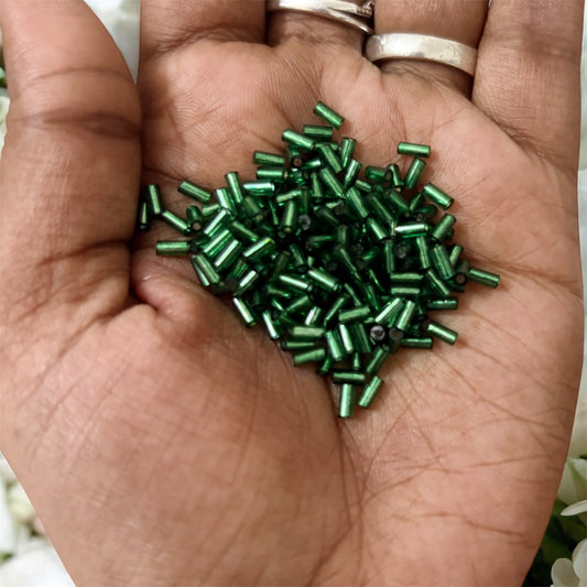 Bugle Glass Seed Beads 5mm - Pack of 10 gms