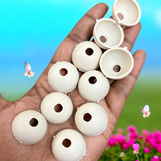 Plastic Jhumka Base for Earrings (10 Pair) - (Size - 25mm)