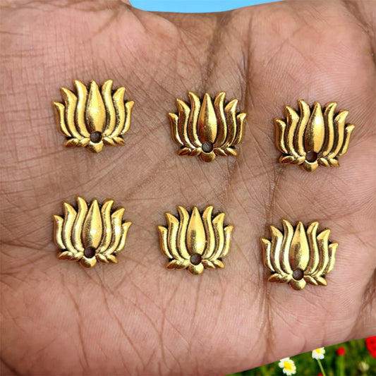 Lotus Metal Charms (Pack of 5pcs)