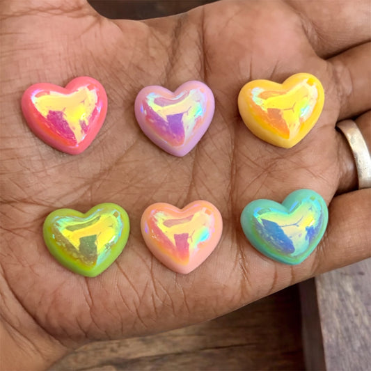 Acrylic Glitter Heart For Craft - pack Of 1Pc