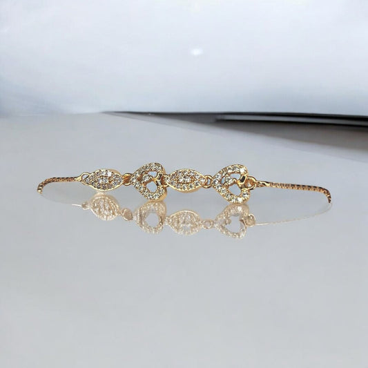 Fancy Stone Bracelet with Adjustable Chain #2