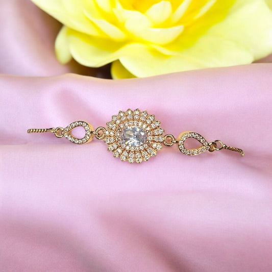 Fancy Stone Bracelet with Adjustable Chain #8