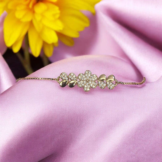 Fancy Stone Bracelet with Adjustable Chain #11