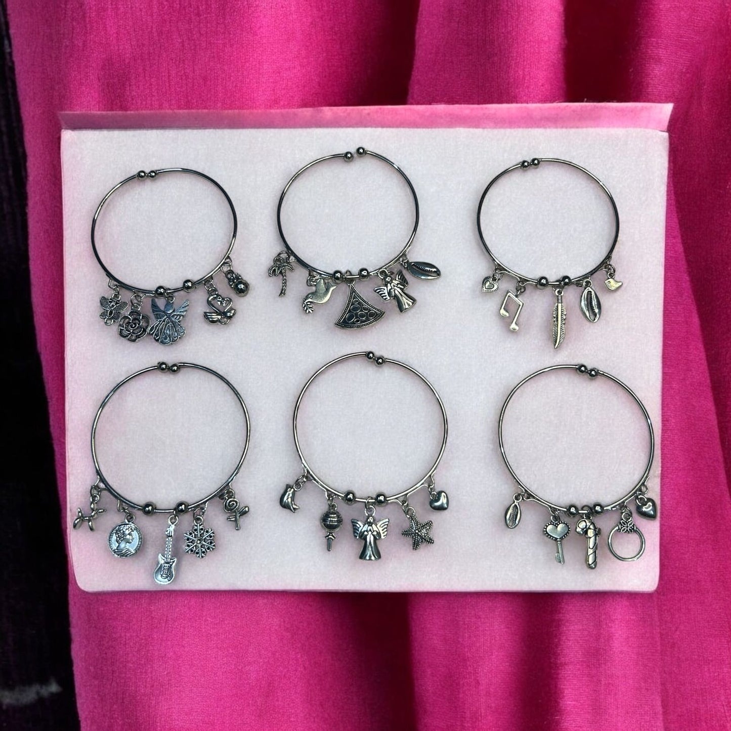 Silver Plated Bangle Bracelet (Mixed 1pc) - Type #1