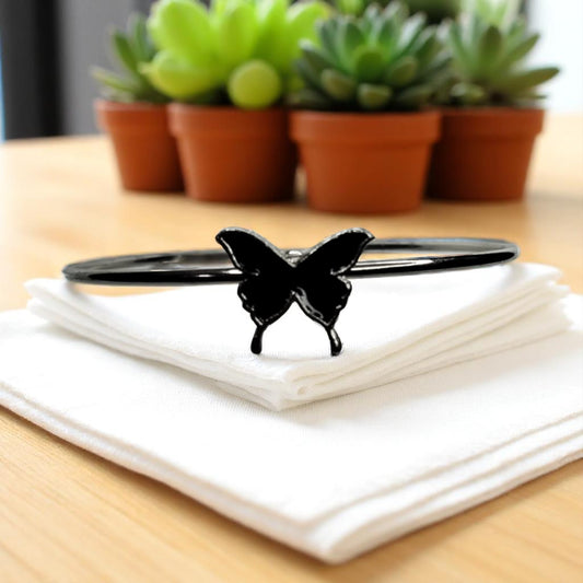 Silver Plated Fancy Butterfly Adjustable Bracelet