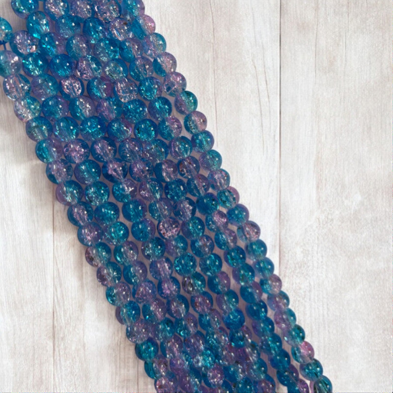 Crackle Beads 8mm - Multi Crackle