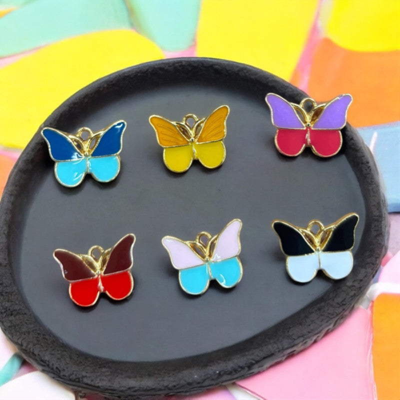 Dual Shade Enamel Butterfly
