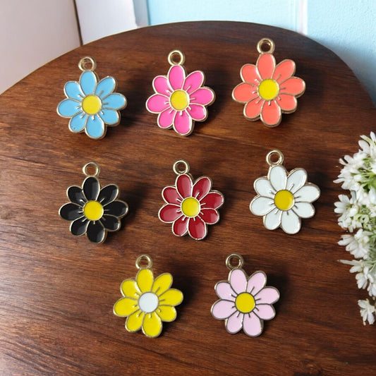 Multicolor Sun Flower Charms