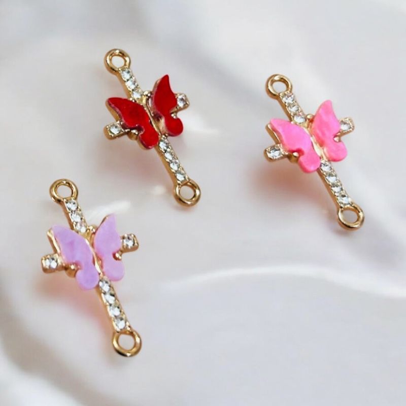 Stone Cross With Butterfly 1Pc