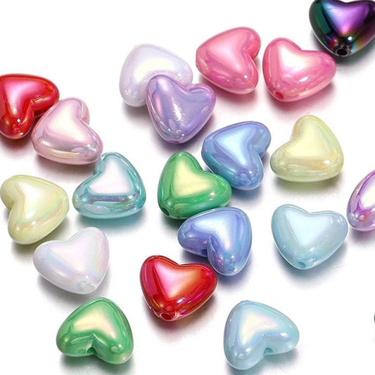 UV Acrylic Heart (Mixed 5Pcs)