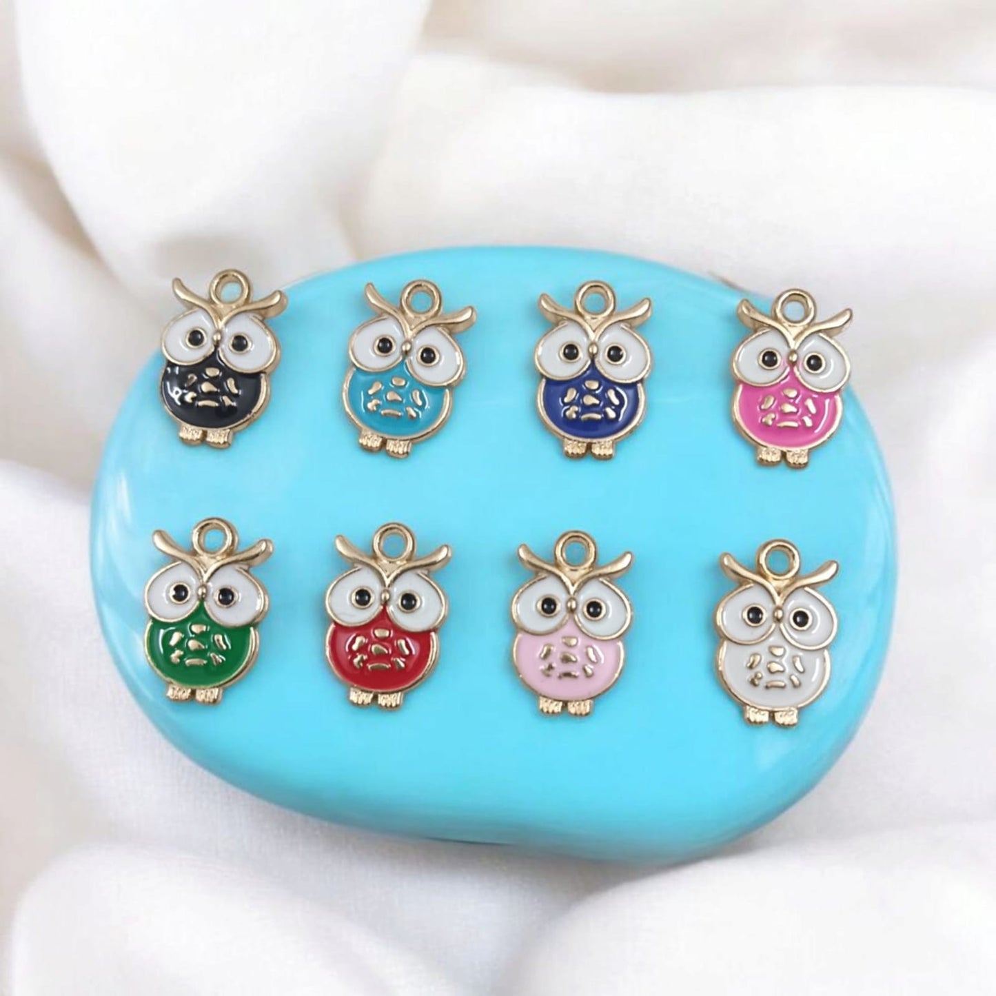 Multicolor Owl Charms