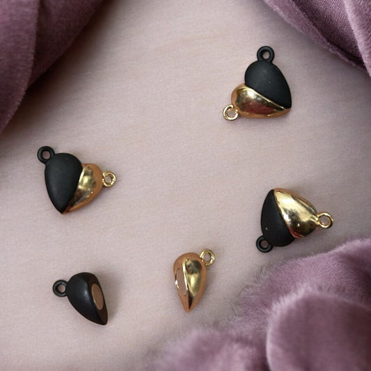 Magnet Heart Gold & Black