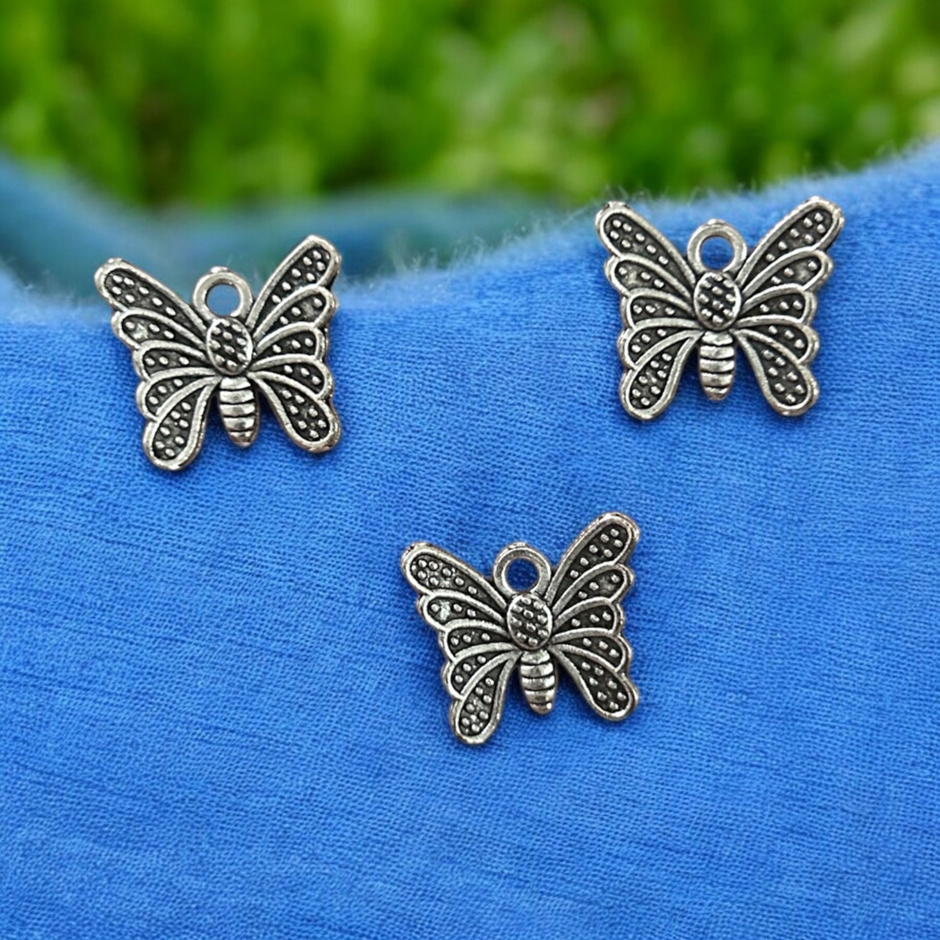 Trending Layer Butterfly Metal Charms 5pcs - Main Image