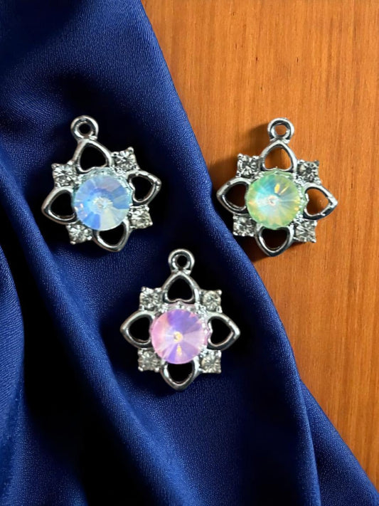 Luxury Flower Stone Charms (Mixed 1pc)