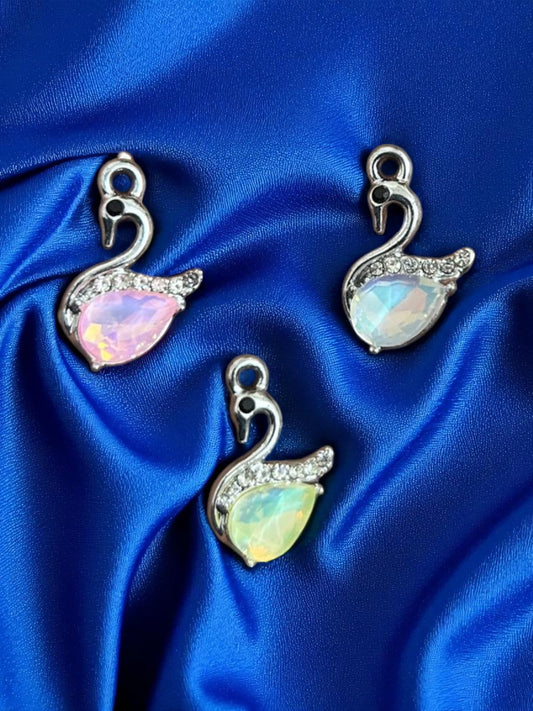 Luxury Duck Pink Stone Charms (Mixed 1 pc)