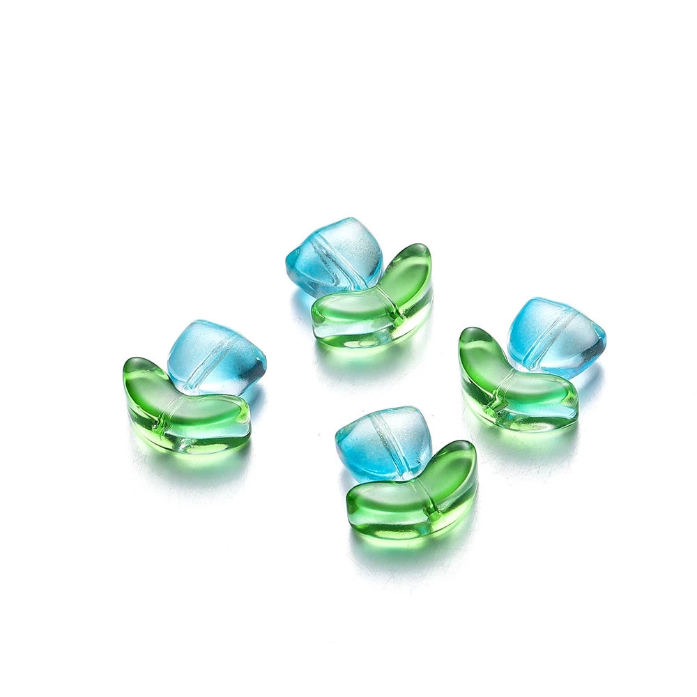 Transparent Glass Tulip Flower Set (1 PC)