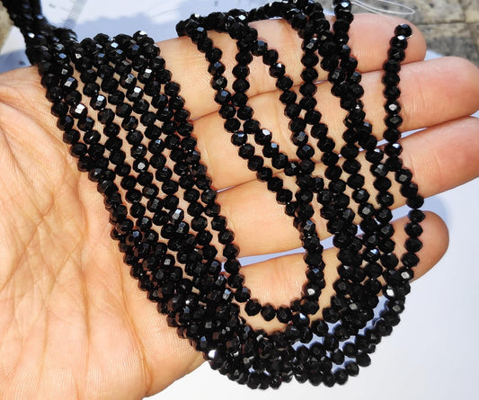 Crystal Beads 4mm - Black