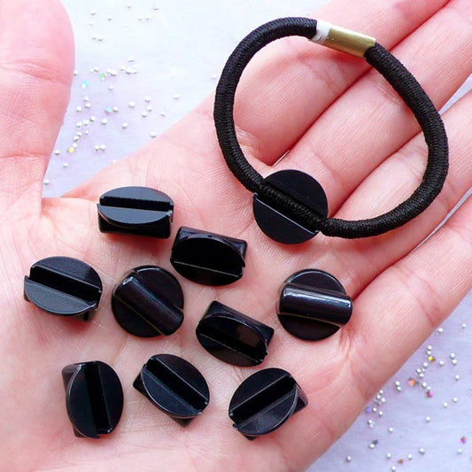 Black Hair Band with Connectors (Pack of 5)