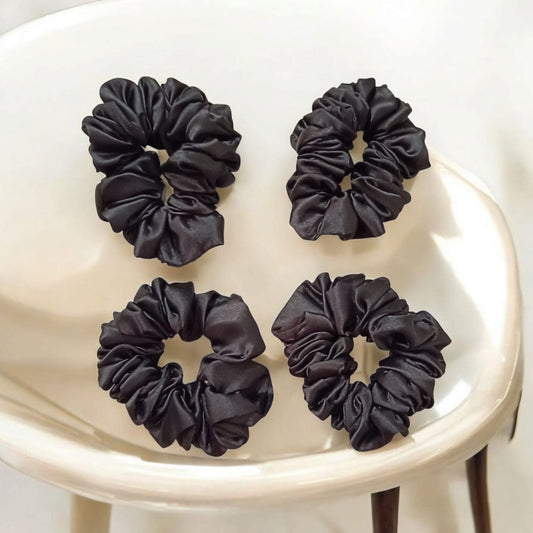 Black Scrunchies - Large