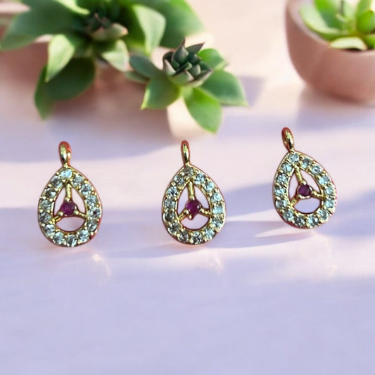 Luxury AD Stone Drop Pendant