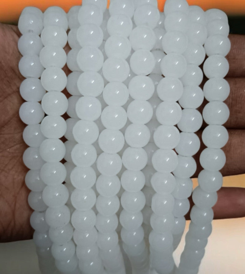 Jelly Beads 8mm - White
