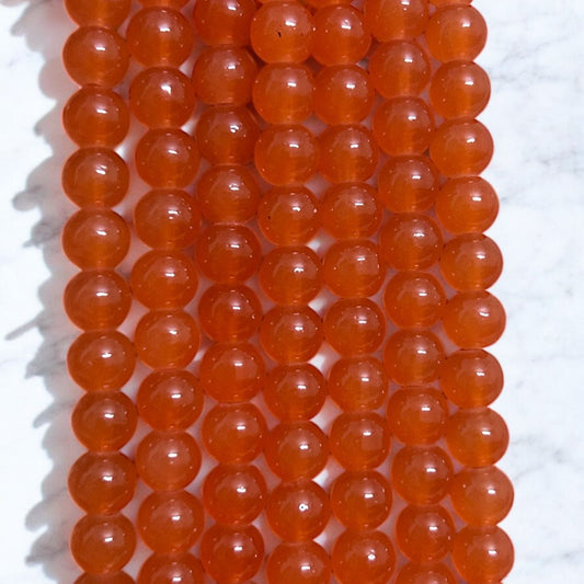 Jelly Beads 8mm - Orange