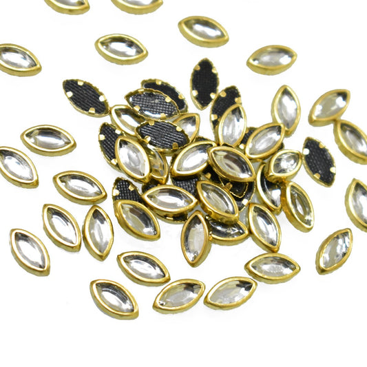 Eye Kundan Stones (10gms) for Jewelry Making, Bangles & Embroidery