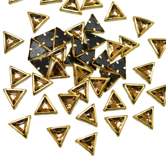 Triangle Kundan Stones (10gms) for Jewelry Making, Bangles & Embroidery
