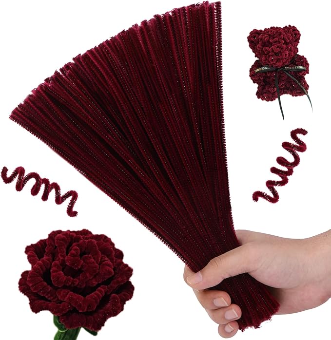 Colored Pipe Cleaners for DIY Crafts (Pack of 50 pcs)