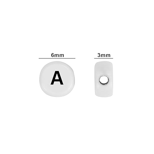Round Alphabet Beads "A" - 10gms